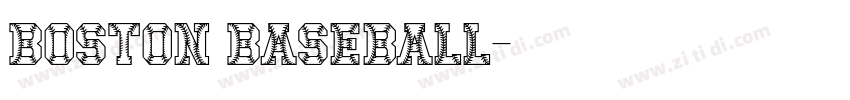 Boston Baseball字体转换